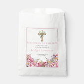 Pretty Pink Peonies Funeral Seed Packet フェイバーバッグ (正面)
