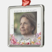 Pretty Pink Peonies Remembrance Keepsake Ornament メタルオーナメント (左)