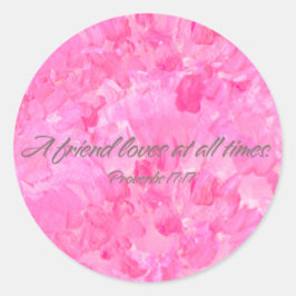 Pretty Pink Peony-A Friend Loves Sticker ラウンドシール