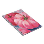 Pretty Pink Pumpkins Watercolor ノートブック (右側)