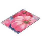 Pretty Pink Pumpkins Watercolor ノートブック (左側)