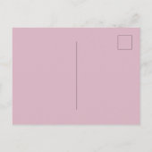 Pretty Pink Purple Hearts Roses Floral Cat ポストカード (裏面)