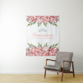 Pretty Pink Rose | キンチャネラの背景 タペストリー (インサイチュ)