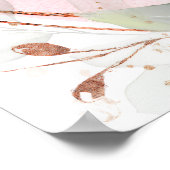 Pretty Pink Roses Birthday ポスター (角)