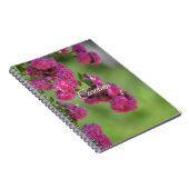 Pretty Pink Roses Floral ノートブック (右側)
