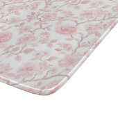Pretty Pink Roses Floral Bridal Shower カッティングボード (角)