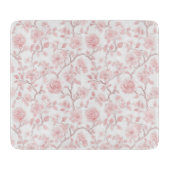 Pretty Pink Roses Floral Bridal Shower カッティングボード (正面)