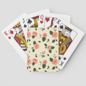 Pretty Pink Roses Pastel Pink Pattern トランプ (裏面)