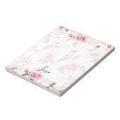 Pretty Pink Roses Romantic Love ノートパッド (回転)