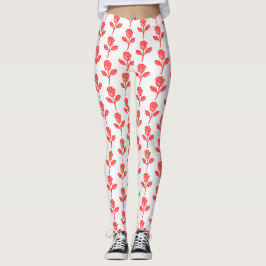 Pretty Pink Roses Trendy Leggings レギンス