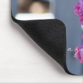 Pretty Pink Roses White Picket Fence Photography   マウスパッド (コーナー)