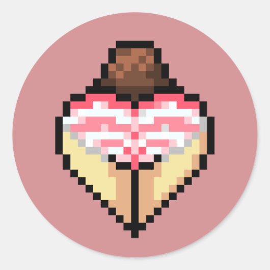 Pretty pink shimapan Sticker ラウンドシール (正面)