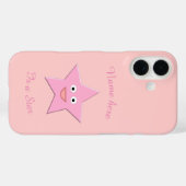 Pretty Pink Star Custom Case-Mate iPhoneケース (裏面 (横))