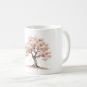 Pretty Pink Tree コーヒーマグカップ (正面右)