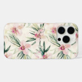 Pretty Pink Tropical Orchid Flowers Case-Mate iPhoneケース (裏面 (横))