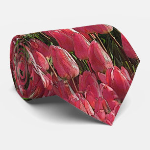 Pretty Pink Tulips ネクタイ