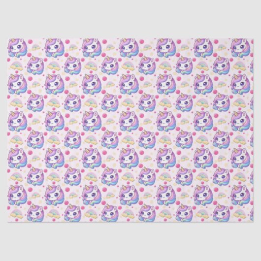 Pretty Pink Unicorns  薄葉紙 (正面)