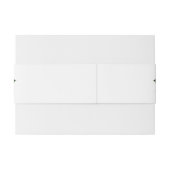 Pretty pink white red roses floral wedding  招待状ベリーバンド (裏面例)