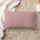 Pretty Plain Pink> 長方形クッションカバー ランバークッション (ブランケット)