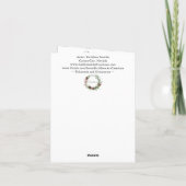 Pretty Poinsettia Plant and Gifts Greeting Card カード (裏面)