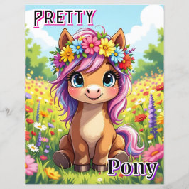 Pretty Pony | かわいいキャラクターの子供部屋アート