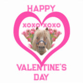 Pretty Pony in Pink Valentine's Day for Kids シール (正面)