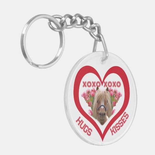 Pretty Pony in Red Valentine's Day キーホルダー (正面左)