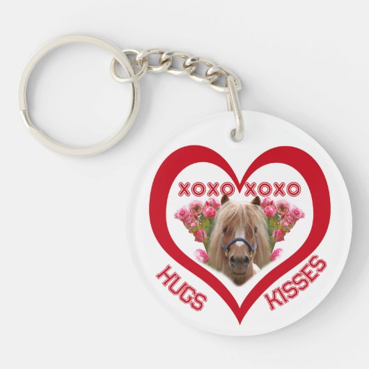 Pretty Pony in Red Valentine's Day キーホルダー (正面)