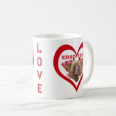 Pretty Pony in Red Valentine's Day コーヒーマグカップ (正面右)