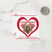 Pretty Pony in Red Valentine's Day Cards for Kids ノートカード (正面/裏面インサイチュ)