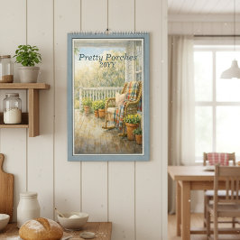 Pretty Porches 2027 – 水彩カレンダー カレンダー