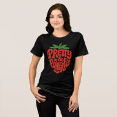 Pretty & Powerful Strawberry Icon トライブレンドＴシャツ (正面全面)