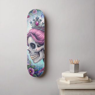 Pretty Princess Skull Skateboard スケートボード
