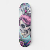 Pretty Princess Skull Skateboard スケートボード (正面)