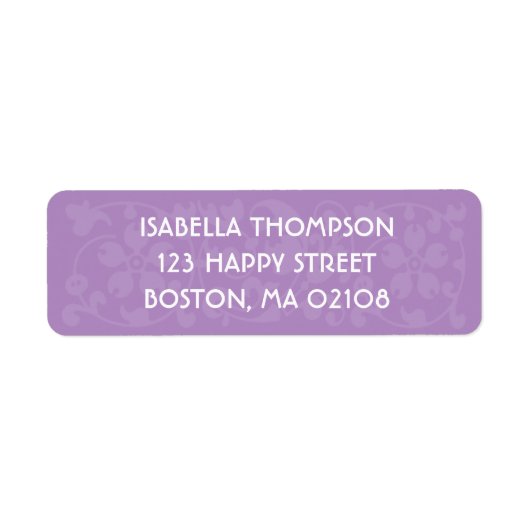 Pretty Purple ラベル (正面)