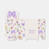 Pretty Purple Butterliesのブライズシャワー フェイバーボックス (折り畳みなし)