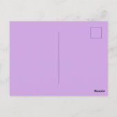 Pretty Purple Dotted Daisy's ポストカード (裏面)