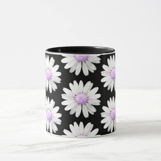 Pretty Purple Dotted Daisy's マグカップ (中央)