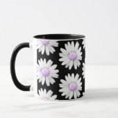Pretty Purple Dotted Daisy's マグカップ (左)