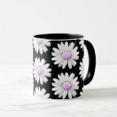 Pretty Purple Dotted Daisy's マグカップ (正面右)