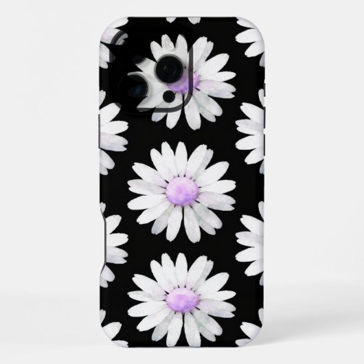 Pretty Purple Dotted Daisy's iPhoneケース (裏面)