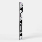 Pretty Purple Dotted Daisy's iPhoneケース (右側面)