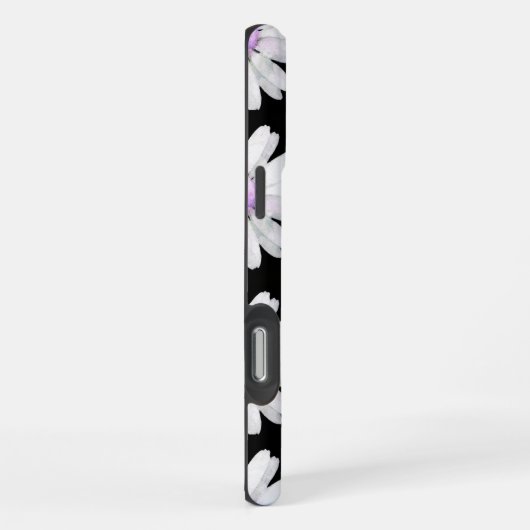 Pretty Purple Dotted Daisy's iPhoneケース (右側面)