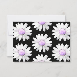 Pretty Purple Dotted Daisy's (personalize) サンキューカード