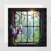 Pretty Purple Dreamcatcher in Window シーズンカード (正面/裏面)