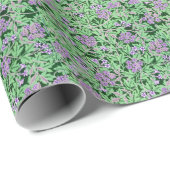Pretty Purple Floral Pattern ラッピングペーパー (ロールコーナー)