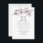 Pretty Purple Flower 21st Birthday Party Invite 招待状<br><div class="desc">Pretty Purple Flower 21st Birthday Party Invite Girl

特別な行事にぴったりなカード

 Niche and Nest ストアでコレクションをマッチング。デザイン提供元： https://www.etsy.com/shop/SmallHouseBigPony</div>