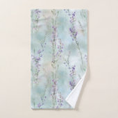 Pretty Purple Flowers  バスタオルセット (ハンドタオル)