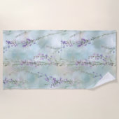 Pretty Purple Flowers  ビーチタオル (正面)