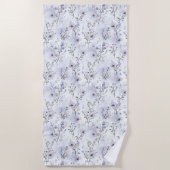 Pretty Purple Flowers   ビーチタオル (正面)